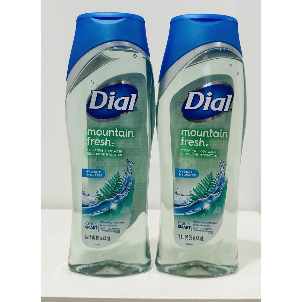 2x Dial Mountain Fresh Hydrating Skin Smart Body Wash 16 Oz.